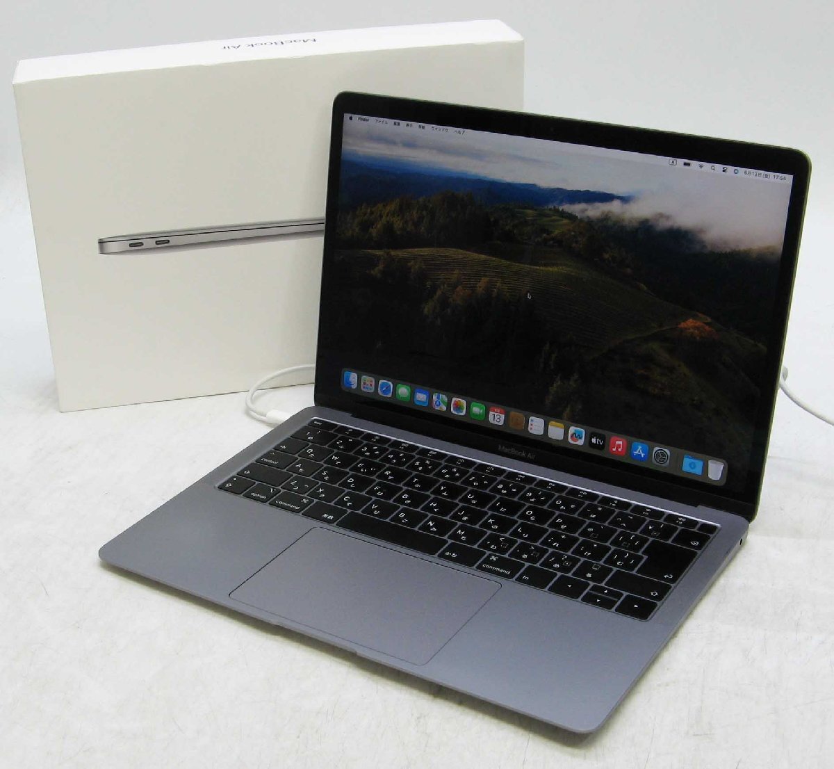 【中古】M-2798/Apple MacBook Air 13inch Retina 2018 MRE82J/A スペースグレー 元箱付き Core i5 SSD 第8世代 MacOS14.7.6 中古 Macintosh マックブック #1【送料無料】｜中古パソコンのUSED-PC