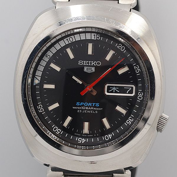 【稼働品】セイコー5 7s26-3040 無垢ブレス変更　SEIKO 5 自動巻 値下げ】セイコー5 腕時計 自動巻 7S26-3040 SEIKO - メルカリ
