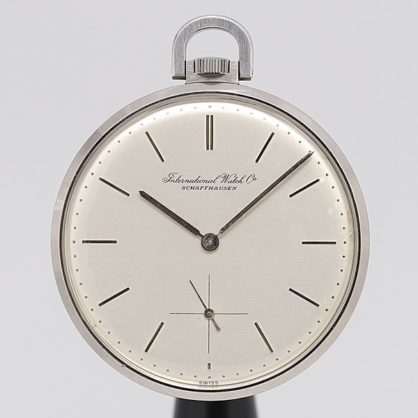 デッドストック級 稼働 良品 手巻き IWC シャフハウゼン シルバー文字盤 懐中時計 ポケットウォッチ KOR 5692ABC0572500｜USED-TOKYO-NO1