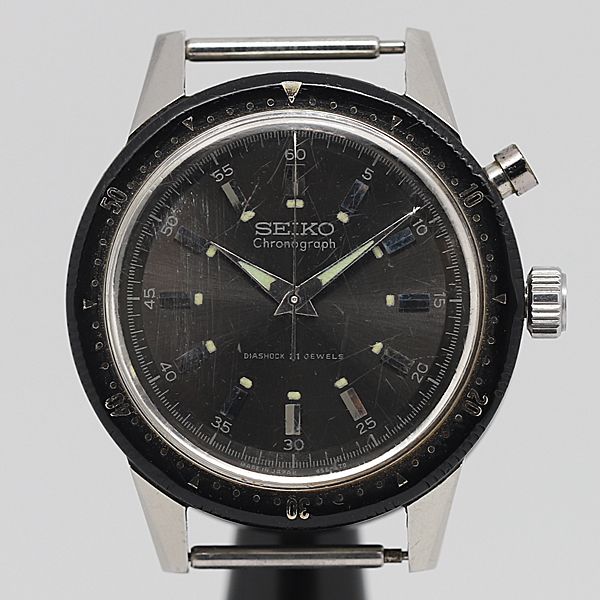 セイコー　88-5080黒文字盤ビンテージ防水ストップウォッチ。DS稼働美品。 セイコー88-5080黒文字盤ビンテージ防水ストップウォッチ。DS