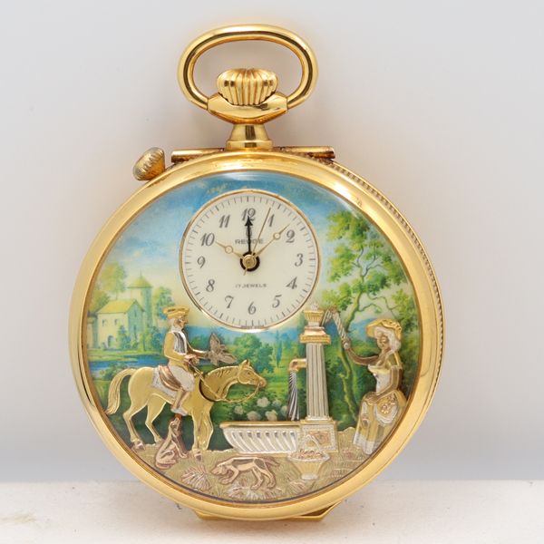 リュージュ 置き時計 目覚まし時計 オルゴール アンティーク レトロ