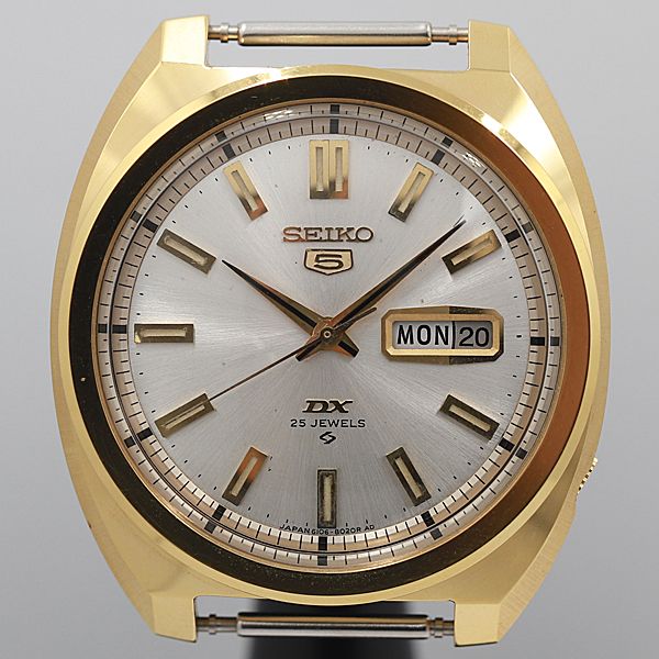 楽天市場】デッドストック級 稼動 セイコー5 DX 6106-7020 銀文字盤
