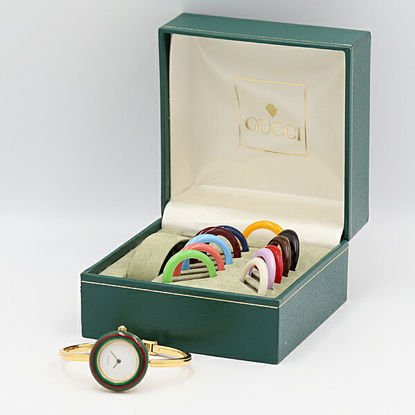 楽天市場】デッドストック級 保/箱付 稼働 美品 グッチ 1100-L