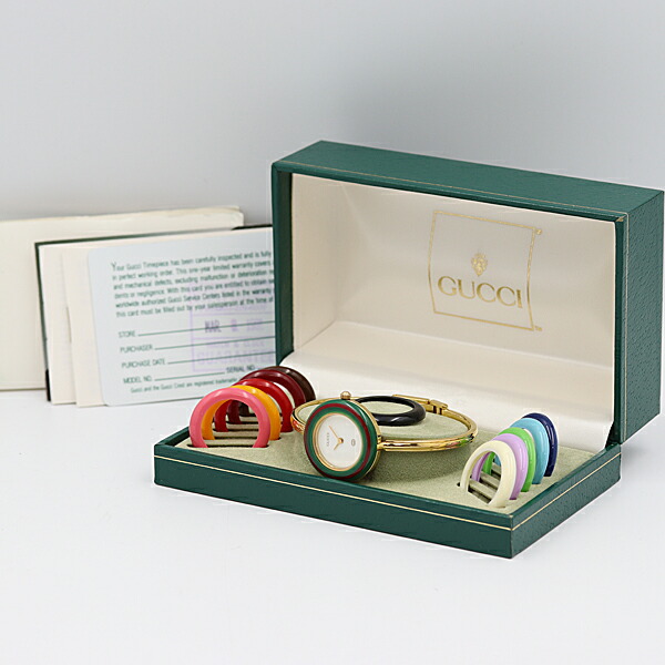 希少 デッドストック 動作未確認 グッチ チェンジベゼル 1100L 2025年