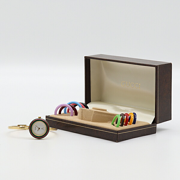 楽天市場】デッドストック級 保/箱付 稼働 美品 グッチ 1100-L