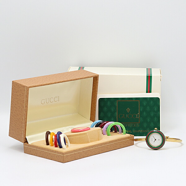 楽天市場】デッドストック級 保/箱付 稼働 美品 グッチ 1100-L