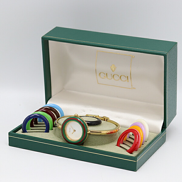 楽天市場】デッドストック級 稼働 美品 グッチ チェンジベゼル1100-L