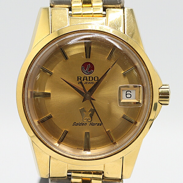 楽天市場】デッドストック級 稼働 良品 ラドー ゴールデンホース 11817