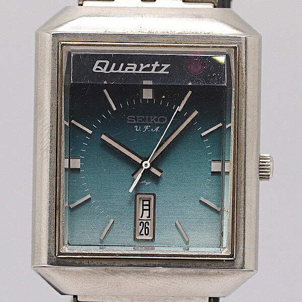 デッドストック級 稼働 セイコー U.F.A 3923-5010 390770 QZ ブルー文字盤 メンズ腕時計 0013200 10ERT MST ABC16722｜USED-TOKYO-NO1