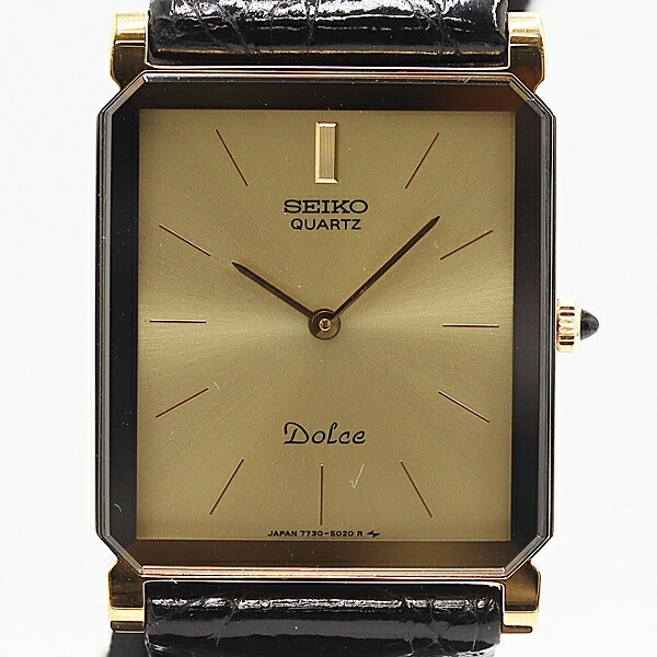 楽天市場】セイコー ☆極希少 ドルチェ 9641-5020 クオーツ 10K×SS