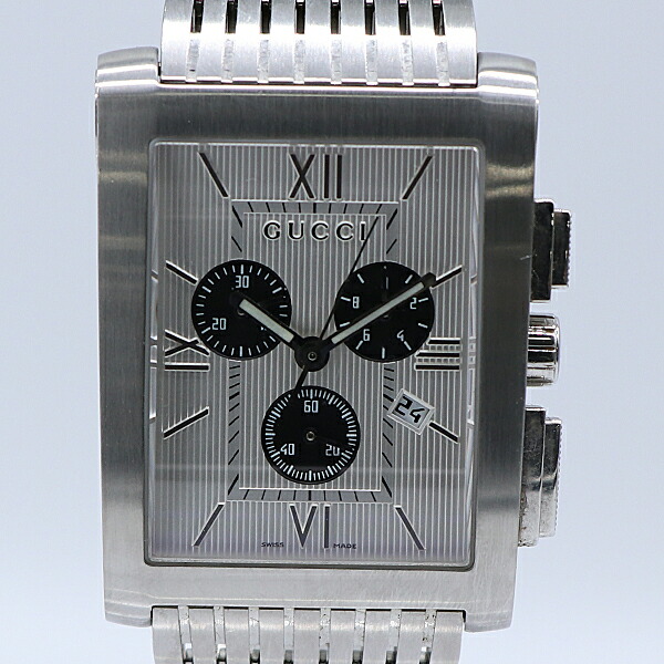 GUCCI グッチ　G-メトロ　時計　スクエア Pre-Owned GUCCI Gucci G Metro square quartz pink shell dial ladies