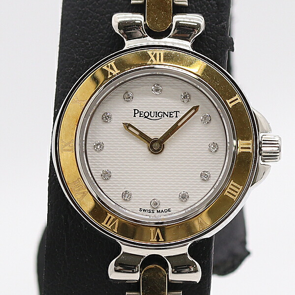 楽天市場】PEQUIGNET 腕時計 ブレスレット クオーツ 3511 白系盤