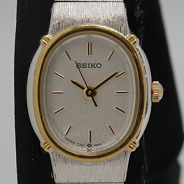 良品 セイコー 7321-6100 QZ シルバ―文字記号盤 レディースウォッチ 2000000 NSK ABC20561 TAM 腕時計-レディース腕時計
