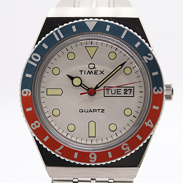 新品負けず劣らず 稼動 箱/保付 タイ王国メックス Q TIMEX 白いこと文字盤 TW2U61200 ペプシコーラ SS QZ 白文字記号盤 メンズウオッチ 2000000 5JWY KMT ABC24136