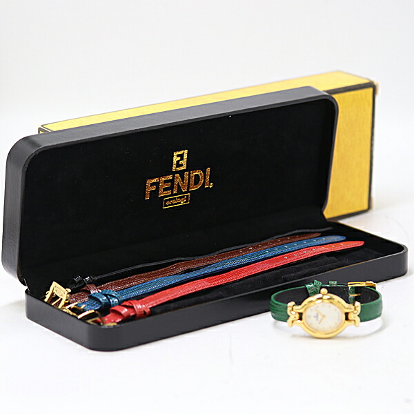1円 箱付 フェンディ カメレオン 640L チェンジベルト QZ 白いこと文字記号盤 レディースウォッチ 2000000 5JWY MTM ABC24487