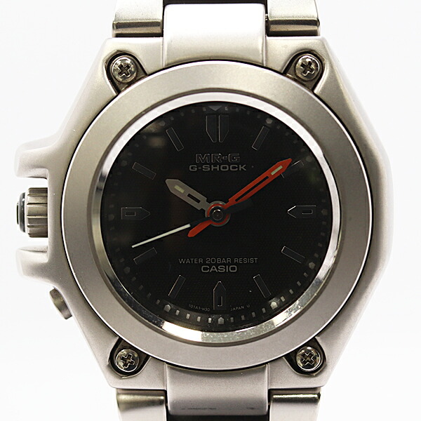 美品 動く カシオ G-SHOCK MRG-120 727844 QZ 黒いこと文字記号盤 メンズウオッチ 0023100 6ERT MTM ABC25422
