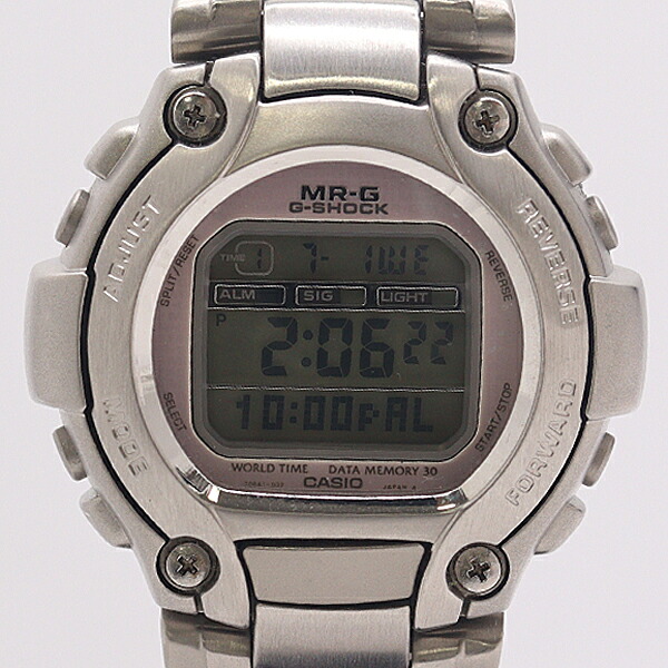 良品 稼働 カシオ MR-G Gショック MRG-220 QZ デジタル文字盤 メンズ腕時計 0067100 6JWT IGW ABC25973｜USED-TOKYO-NO1