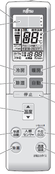 富士通 富士通ゼネラル FUJITSU エアコン ノクリアnocria用 リモコン 9318167009 AR-RBF1J 最新