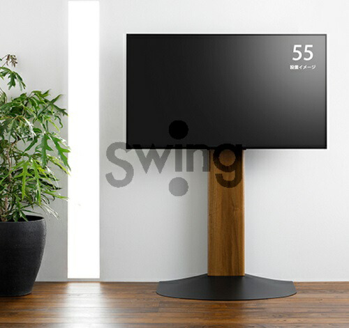 壁寄せテレビスタンド 朝日木材加工 WS-B840-DB 40〜77V対応 ws-b840-db.jpg