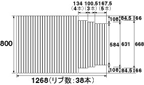 Panasonic パナソニック 二階建てバスお部屋 風呂フタ(長辺1268×短辺800:一巻きフタ:矩形:切り欠きあり) 部分品吊りひも：GA1405AM