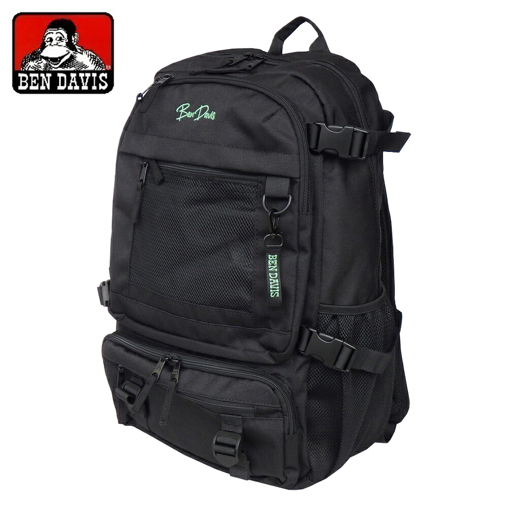 BEN DAVIS MESH DAYPACK ベンデービス リュックサック メッシュ デイパック 28リットル PC(パソコン)対応 1ルーム 13ポケット BDW-8321 多機能 男女兼用｜うわじまさかもとカバン店