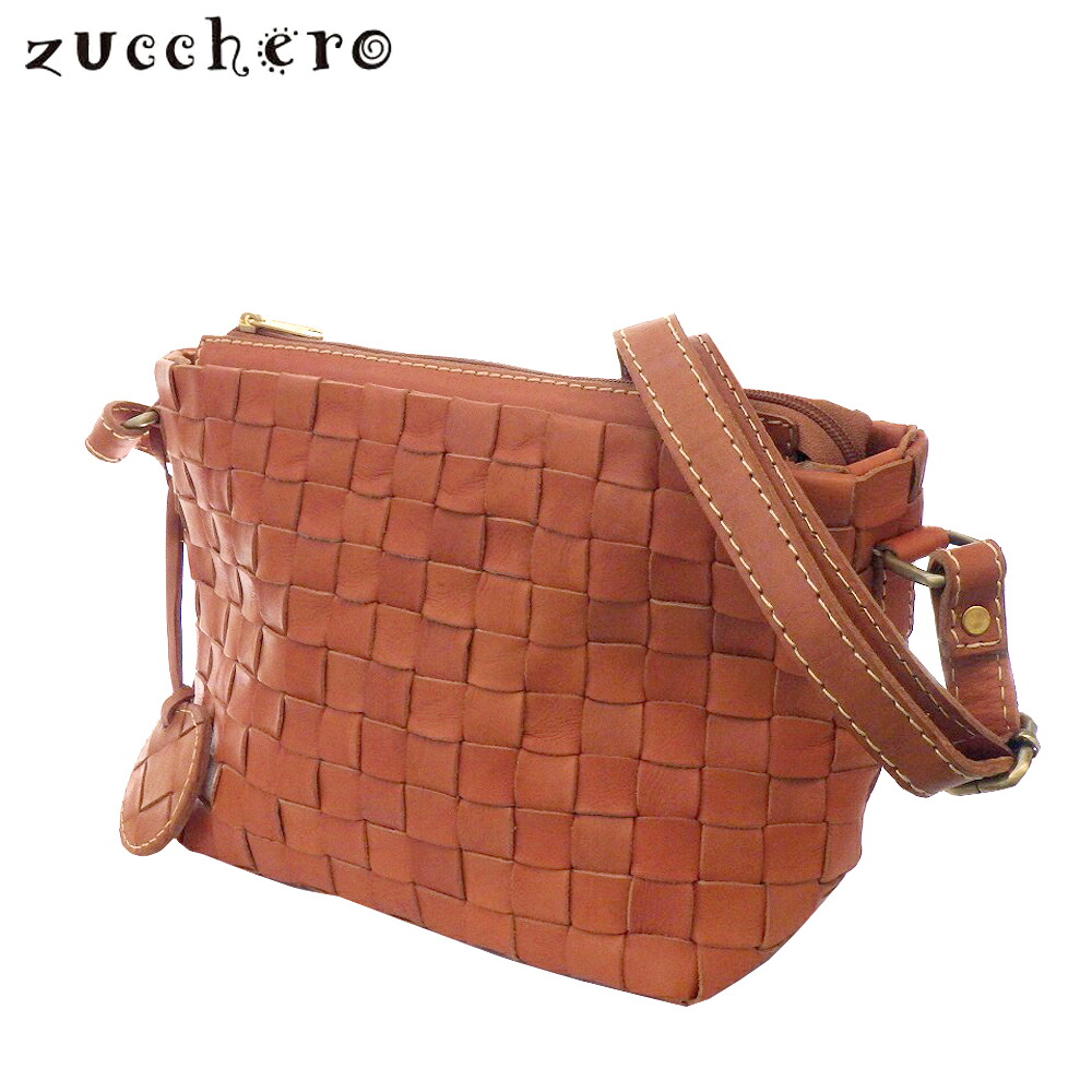 Zucchero ズッケロ レディース 牛革メッシュ 横型ショルダー 舟形ショルダー ショルダーバッグ 49689 8,250円