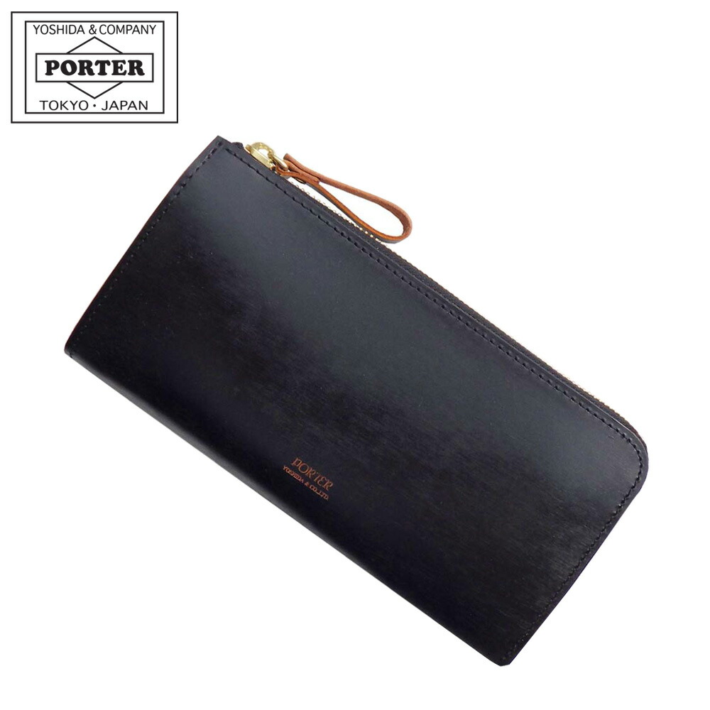 ボーイ 写真フィルム ロングウォレット 187-01347 吉田鞄 PORTER FILM 牛肩先革 L字ジッパー長札入れ 長札入れ 日本製 ブラック(10)