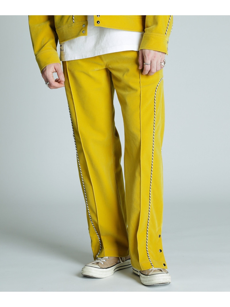 【SALE／30%OFF】VELOR WESTERN PANTS/ベロア ウエスタンパンツ Schott ショット パンツ その他のパンツ イエロー ブラック【RBA_E】【送料無料】[ Fashion]