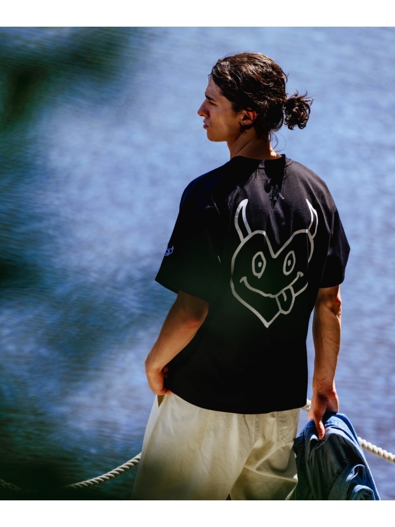maxsix(マックスシックス)DOUBLE HERT S/S TEE B\u00272nd ビーセカンド トップス カットソー・プルオーバー 白いこと 黒いこと【貨物輸送無料】[ Fashion]