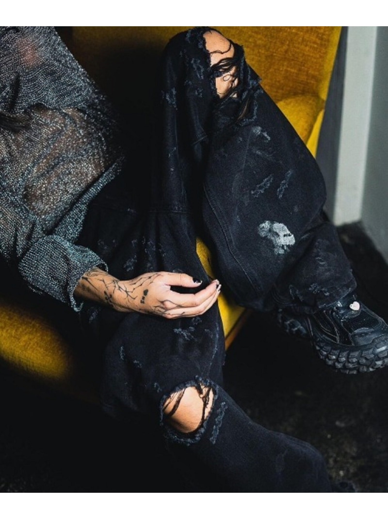 楽天市場】FR(13)NDS/フレンズ/TROMPEL'OEIL DENIM PANTS ROYAL FLASH