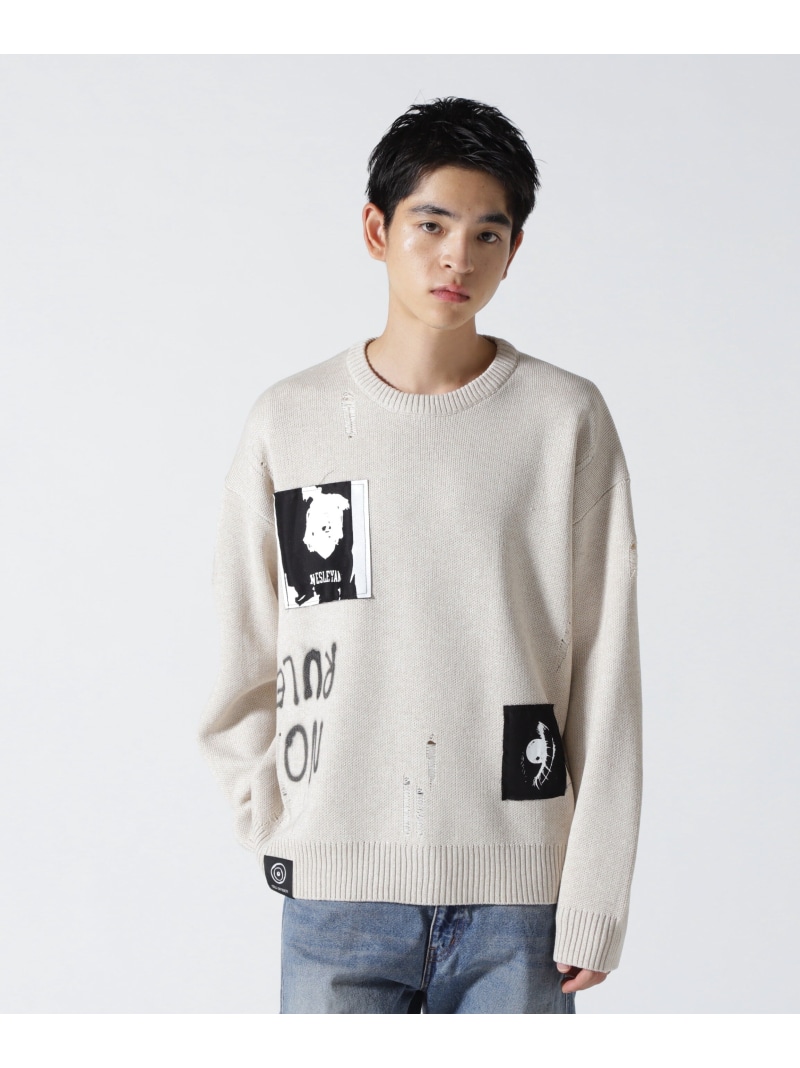 Guernika/Crash Knit sweater (Cell Division)/Beige ROYAL FLASH ロイヤルフラッシュ トップス ニット ベージュ【送料無料】[ Fashion] 22,275円