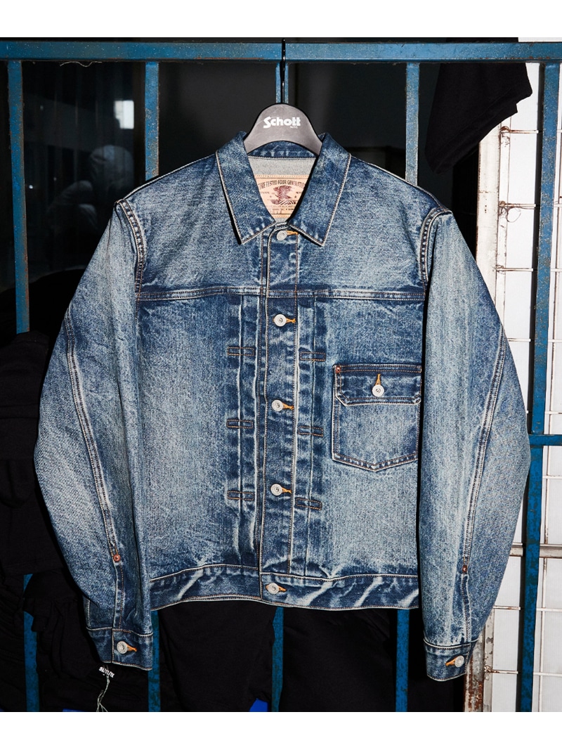 LOT. 961J FP G-JKT USED/ファイアプルーフ デニムジャケット ユーズド Schott ショット ジャケット・アウター ブルゾン・ジャンパー【送料無料】[ Fashion]