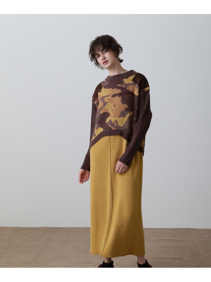 ニット セーター DROIT BELLO（ドロイトベロ）袖ラインリブニット レディース セール】DROIT BELLO（ドロイトベロ）袖ラインリブニット