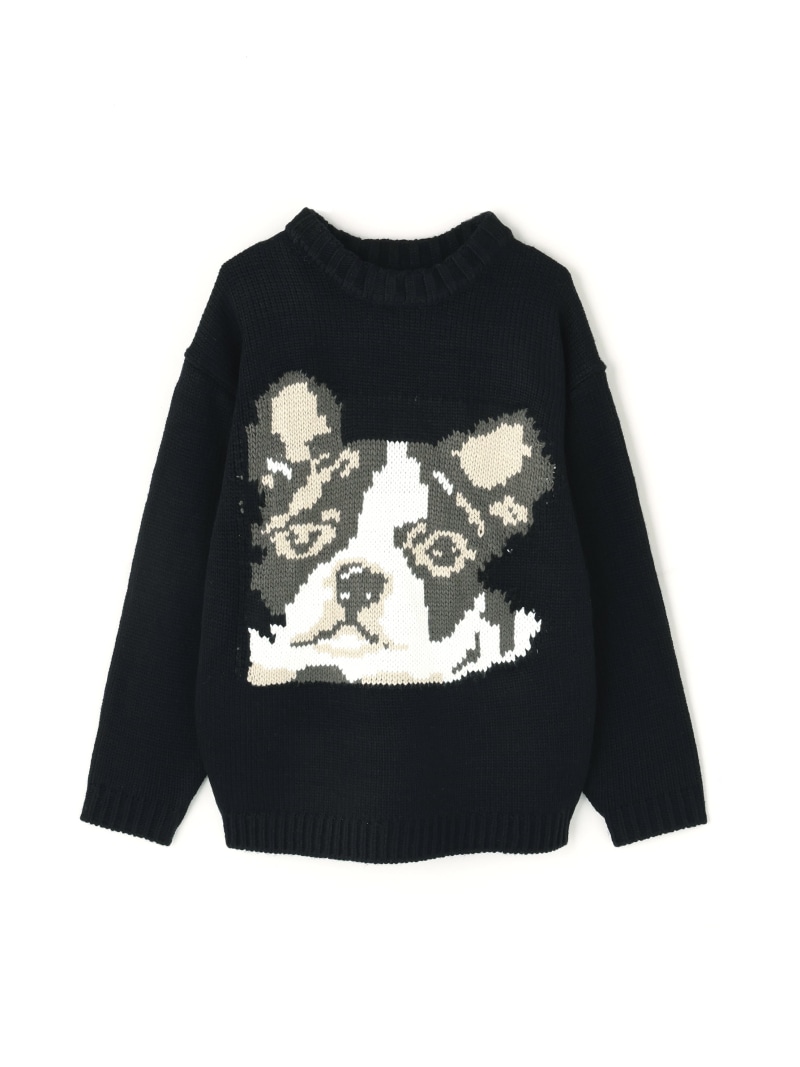 【SALE／50%OFF】DankeSchon/ダンケシェーン/1.5GG DOG KNIT LHP エルエイチピー トップス ニット ブルー ブラック ホワイト【RBA_E】【送料無料】[ Fashion]