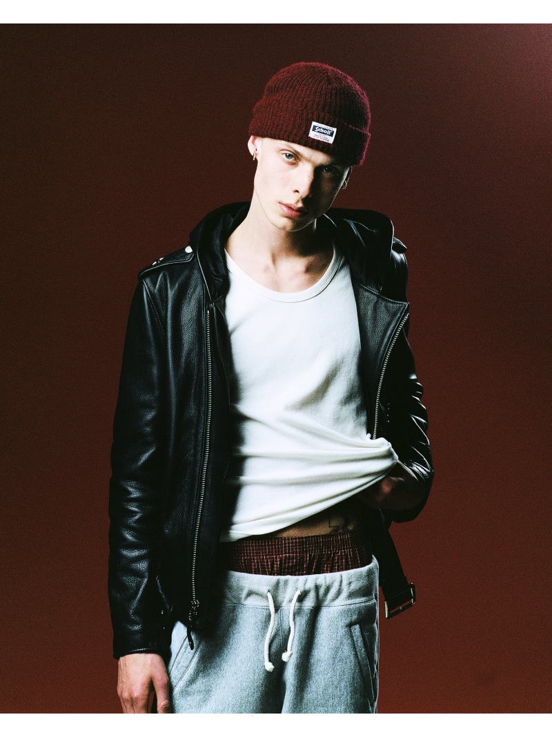503HDT HOODED ONESTAR/フードワンスター Schott ショット ジャケット・アウター ライダースジャケット ブラック【送料無料】[ Fashion]｜US ONLINE STORE
