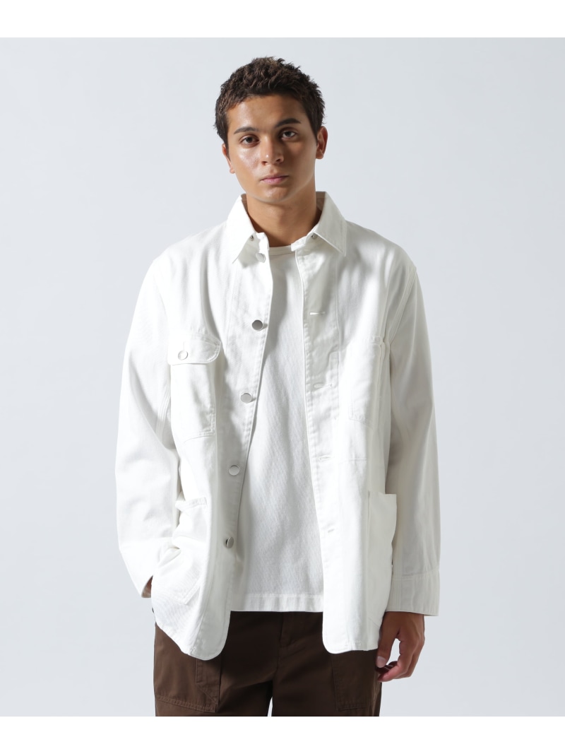 FOUNDOUR/ファウンダ/WORK JACKET GARDEN TOKYO ガーデン ジャケット・アウター ブルゾン・ジャンパー ホワイト オレンジ【送料無料】[ Fashion]