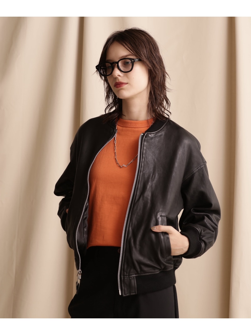 Women's/直営限定/BOWERY JACKET/バワリージャケット Schott ショット ジャケット・アウター ライダースジャケット ブラック【送料無料】[ Fashion]