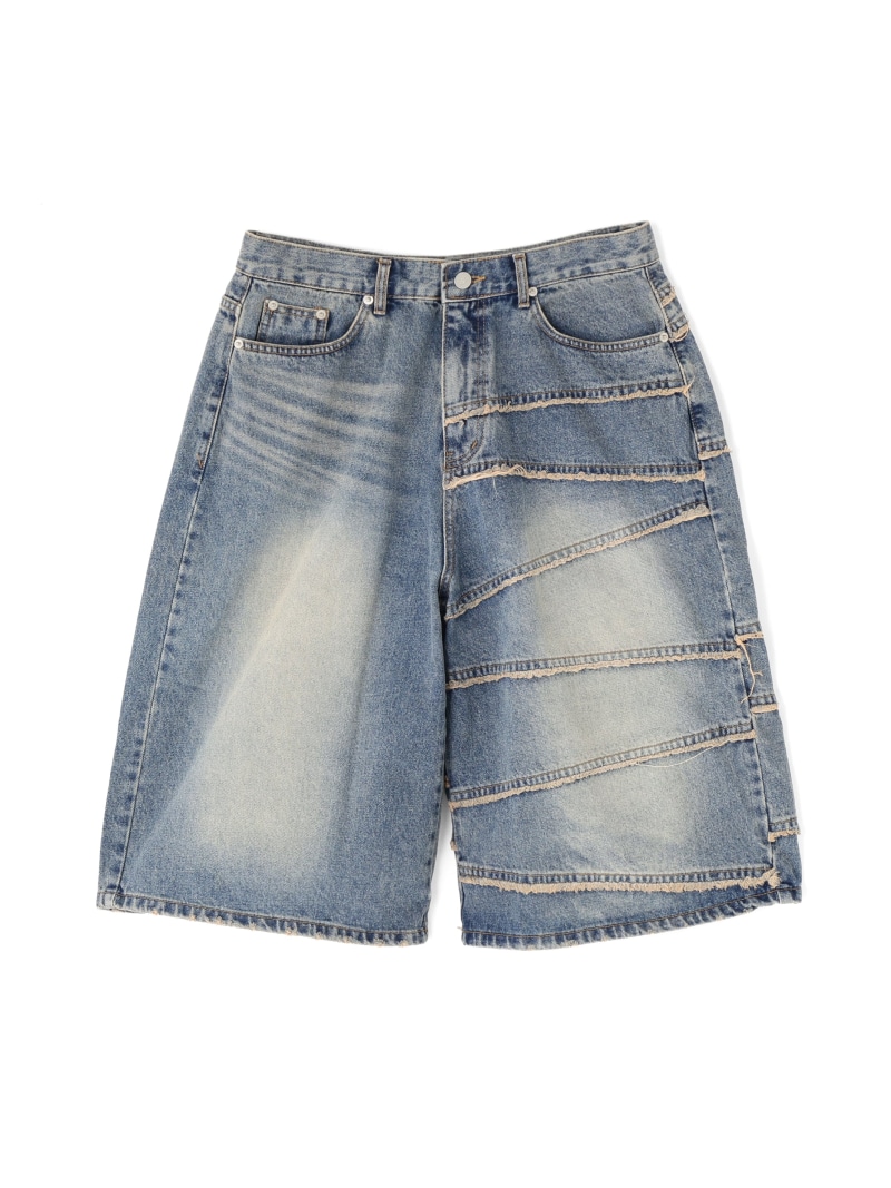 SIS/エスアイエス/Fringe Denim Shorts LHP エルエイチピー ズボン下 余分の物のズボン下 青み【貨物輸送無料】[ Fashion]