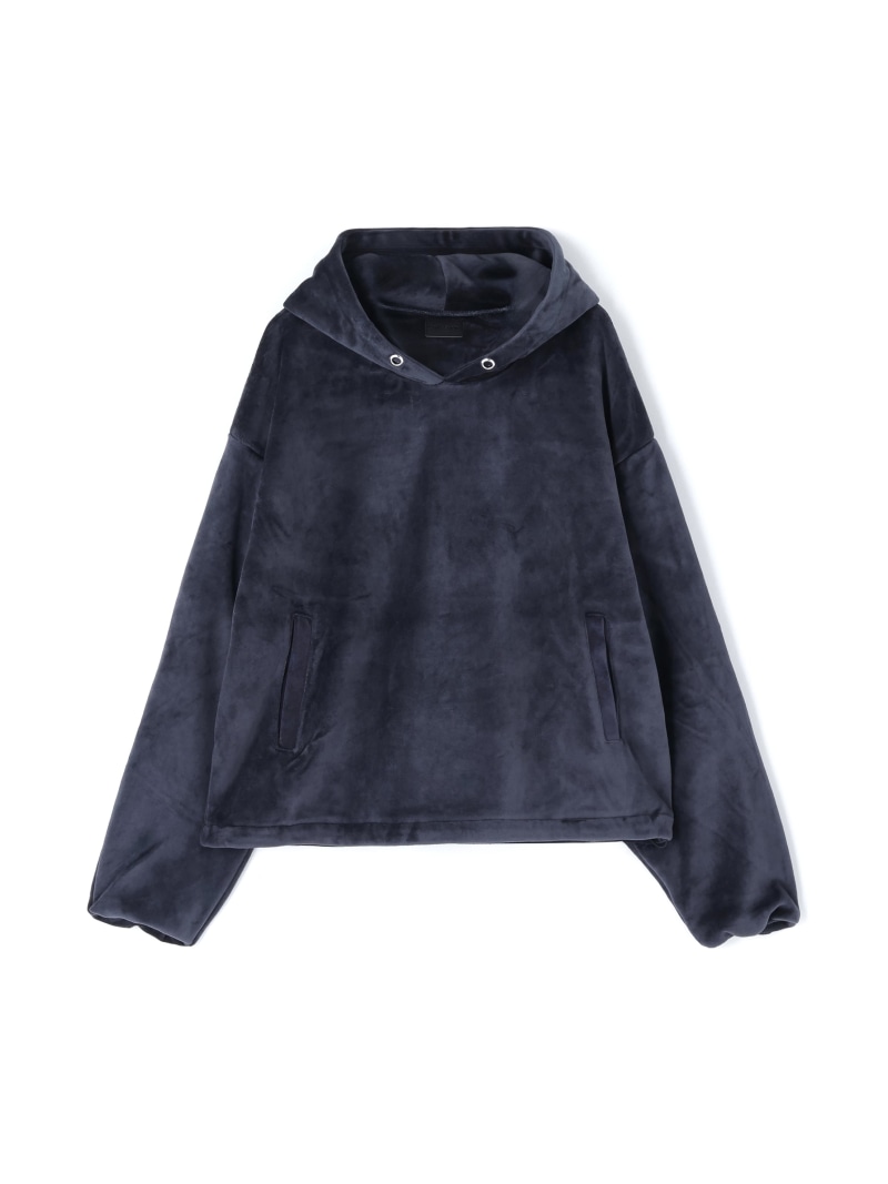 【SALE／50%OFF】DankeSchon/ダンケシェーン/W-FACE VELOUR PULL HOODY LHP エルエイチピー トップス パーカー・フーディー グレー ブラック【RBA_E】【送料無料】[ Fashion]