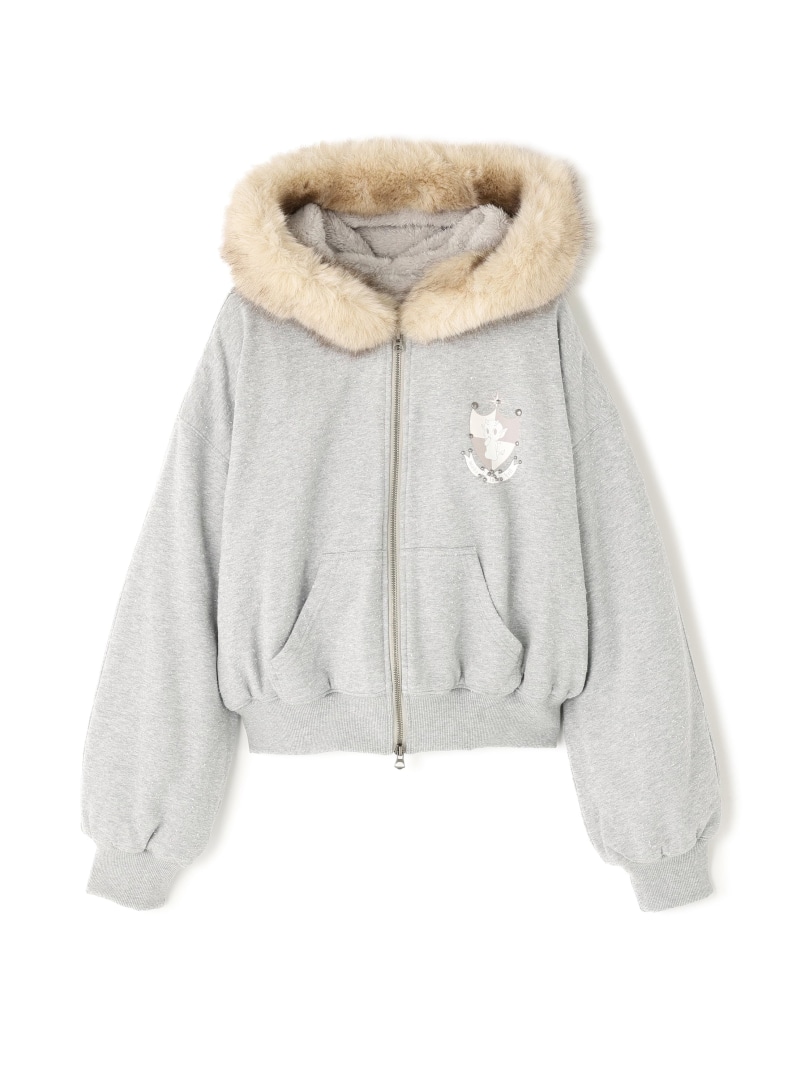 Nφdress/ノードレス/Hoodie Jacket Fau Fur Trim LHP エルエイチピー トップス パーカー・フーディー グレー【送料無料】[ Fashion]