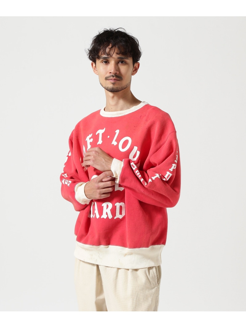 SAINT MICHAEL/セントマイケル/CREW SWEAT/SOFT LOVE/RED ROYAL FLASH ロイヤルフラッシュ トップス スウェット・トレーナー レッド【送料無料】[ Fashion]