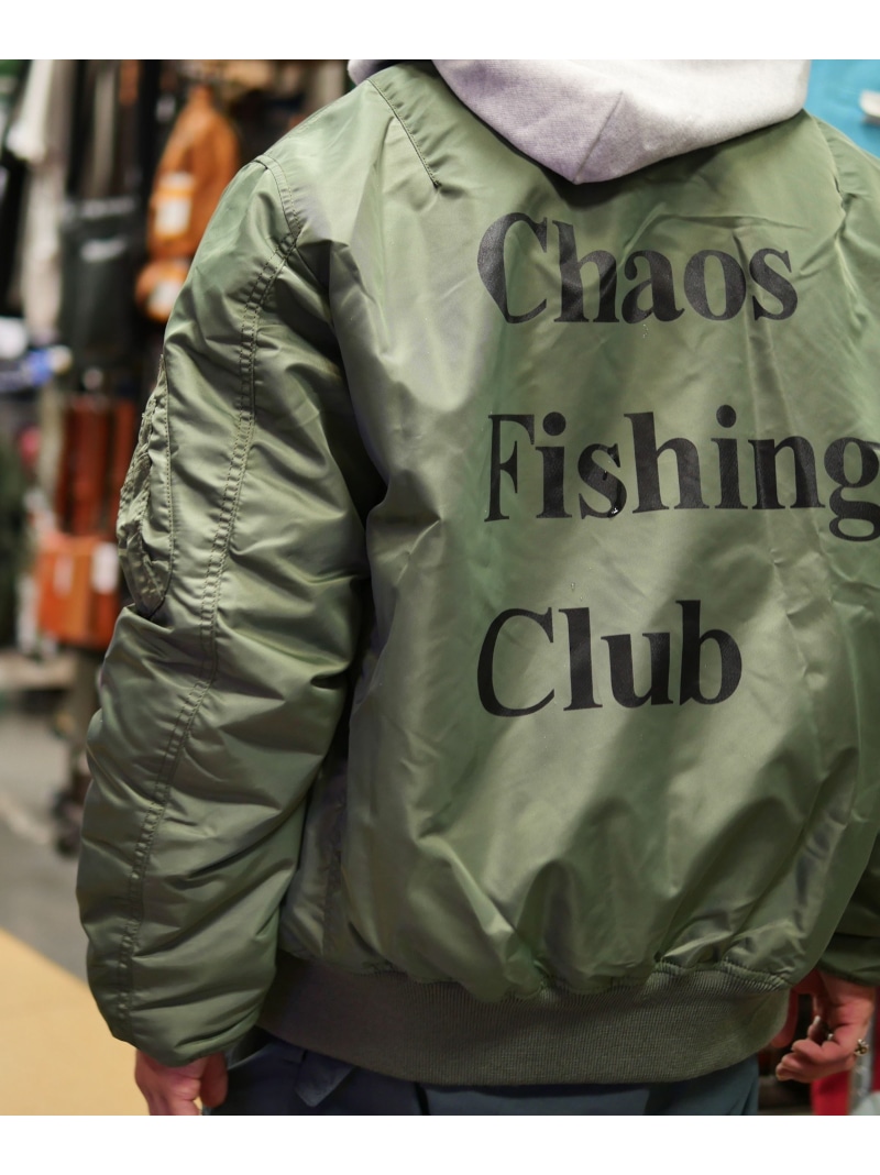 【SALE／40%OFF】Chaos Fishing Club*AVIREX*BEAVER 別注MA-1 COMMERCIAL BEAVER ビーバー ジャケット・アウター 上衣・前掛け 緑であること【RBA_E】【貨物輸送無料】[ Fashion]