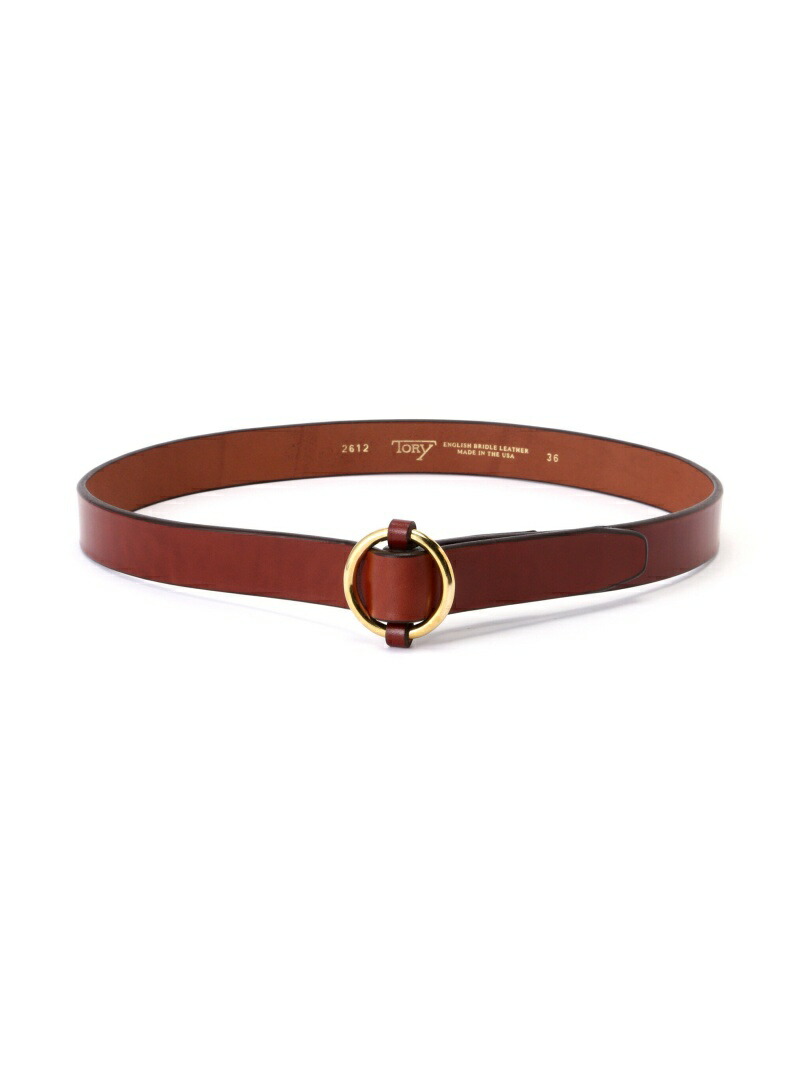 TORY LEATHER(トリーレザー)Strap Belts with Ring Buckle B'2nd ビーセカンド ファッション雑貨 ベルト ブラウン【送料無料】[ Fashion]｜US ONLINE STORE 10,582円
