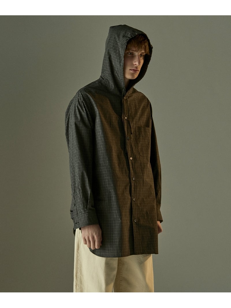 Toironier/トワロニエ/HOODED SHIRTS GARDEN TOKYO ガーデン トップス シャツ・ブラウス グリーン ブラック ブラウン【送料無料】[ Fashion]