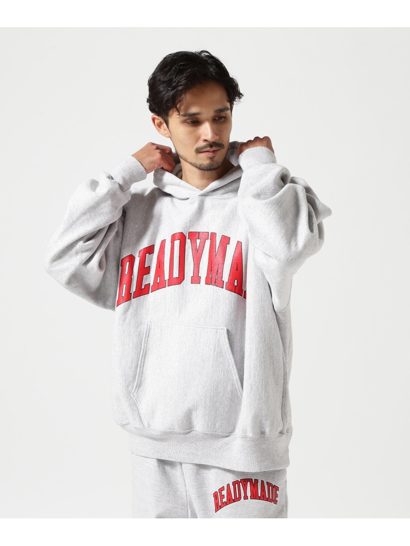READYMADE/レディーメイド/HOODIE ARCH LOGO/GRAY ROYAL FLASH ロイヤルフラッシュ トップス パーカー・フーディー グレー【送料無料】[ Fashion]