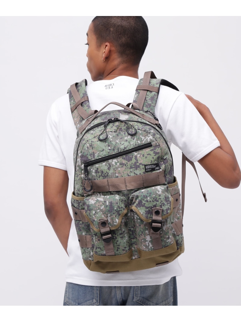 《直営店限定》REFLECT RIP RUCKSACK AVIREX アヴィレックス バッグ その他のバッグ ブラック【送料無料】[ Fashion]｜US ONLINE STORE
