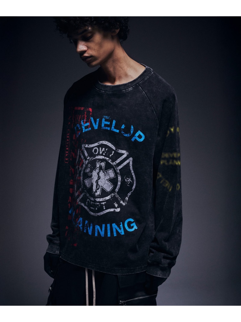 DankeSchon/ダンケシェーン/CHEMICAL RAGLAN LST FENTANYL LHP エルエイチピー トップス カットソー・Tシャツ ブラック【送料無料】[ Fashion]