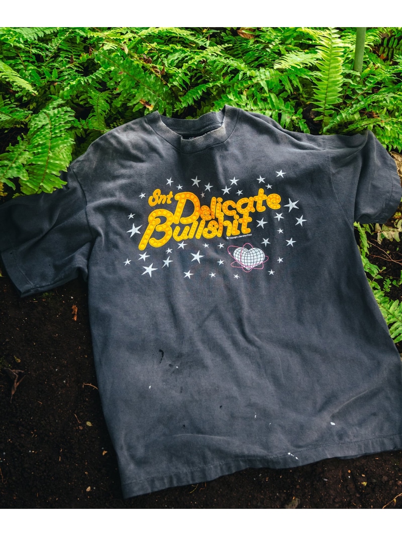 SAINT MICHAEL/セントマイケル/SS TEE DELICATE BULLSHIT BLACK ROYAL FLASH ロイヤル閃光電球 トップス カットソー・ティーシャツ 黒いこと【貨物輸送無料】[ Fashion]