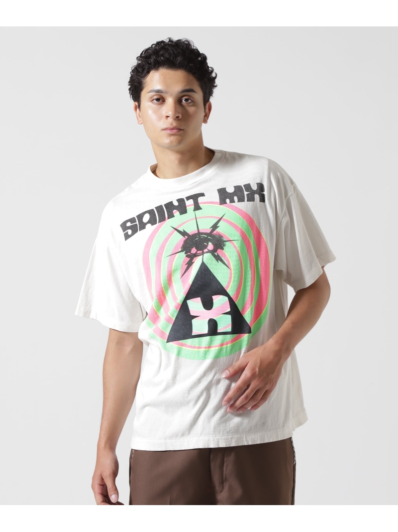 SAINT MICHAEL/セントマイケル/SAINT MX SS TEE WHITE ROYAL FLASH ロイヤルフラッシュ トップス カットソー・Tシャツ ホワイト【送料無料】[ Fashion]｜US ONLINE STORE