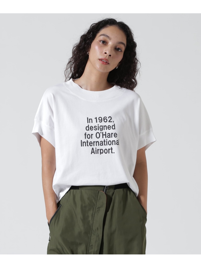 MUNICH(ミューニック)コットンジャージロゴプリントTシャツ B'2nd ビーセカンド トップス カットソー・Tシャツ ホワイト【送料無料】[ Fashion]｜US ONLINE STORE